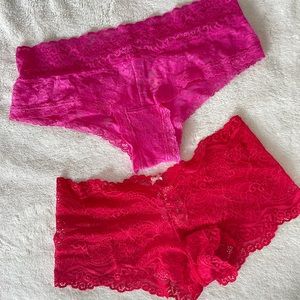 Victoria’s Secret boy short and hiphugger